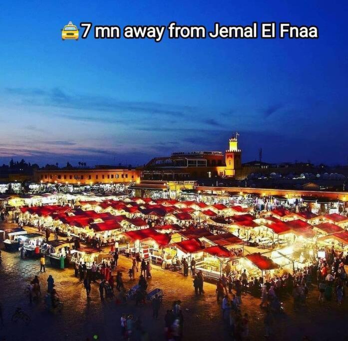 Plein Centre Marrakech, Grand Balcon Filant Leilighet Marrakesh Eksteriør bilde